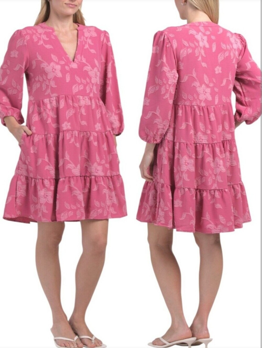 JOIE Mini Dress Pink Floral